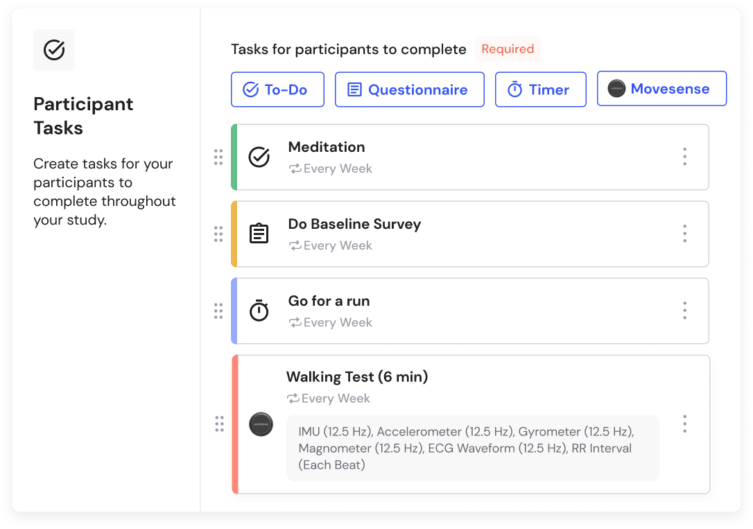 Set Up Participant Tasks set-up-participant-tasks